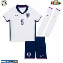 England John Stones #5 Heimtrikotsatz Kinder EM 2024 Kurzarm (+ Kurze Hosen)